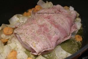 Lomo de cerdo con beicon