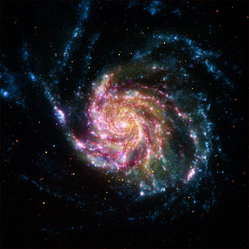 M101 un molinillo de viento en muchos colores