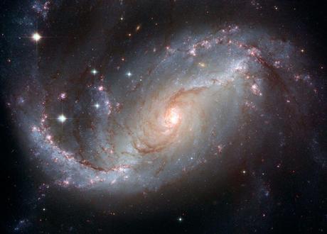 Polvo y estrellas en NGC 1672