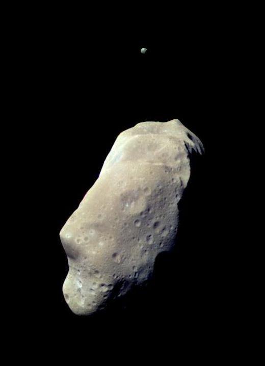 El asteroide Ida y su luna Dactyl