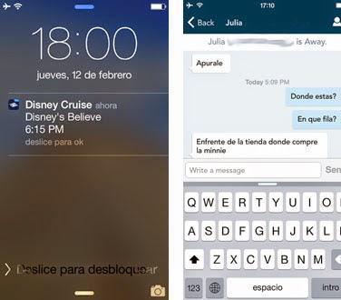 app, wifi, Disney Dream, crucero Disney