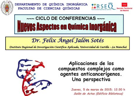 Agentes anticancerígenos (conferencia en la UCM)