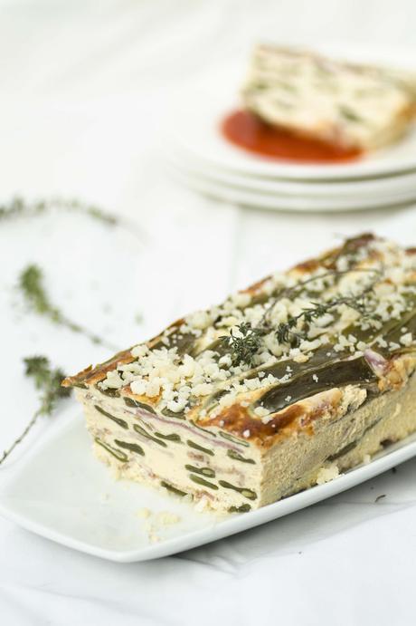 Pastel de judías verdes con bacon Flan de Judías Verdes