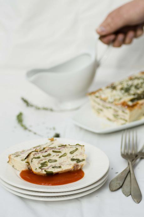 Pastel de judías verdes con bacon Flan de Judías Verdes