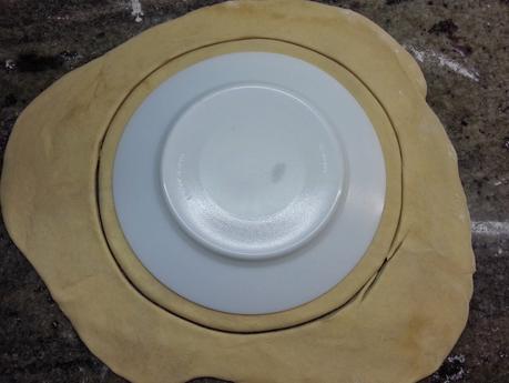 Quiche de alcachofas, cebolla, nueces y palitos de mar en olla programable.