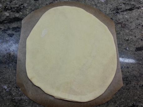 Quiche de alcachofas, cebolla, nueces y palitos de mar en olla programable.