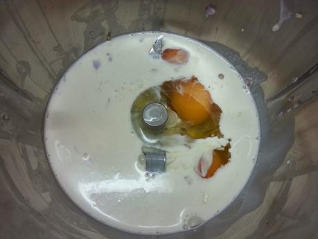 Quiche de alcachofas, cebolla, nueces y palitos de mar en olla programable.