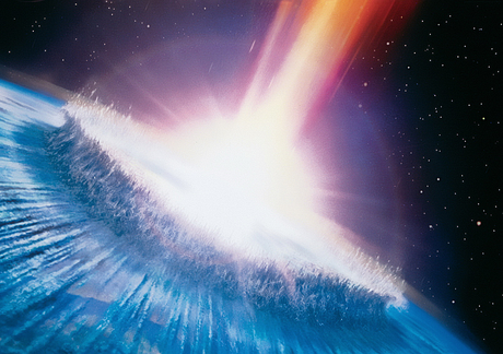 ¿Que pasaría si un mega asteroide chocara con la tierra?