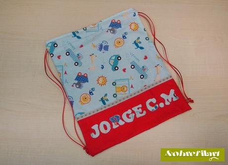 SACO PARA LA ESCUELA, FALLAS, PASCUA... PERSONALIZADO