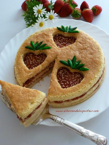 Tarta de Fresa con Mermelada