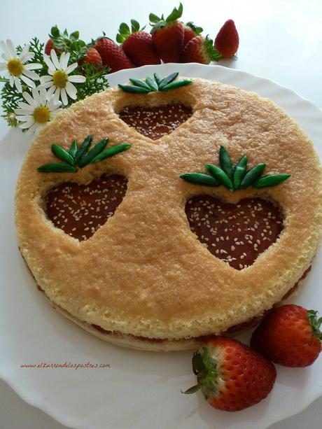 Tarta de Fresa con Mermelada