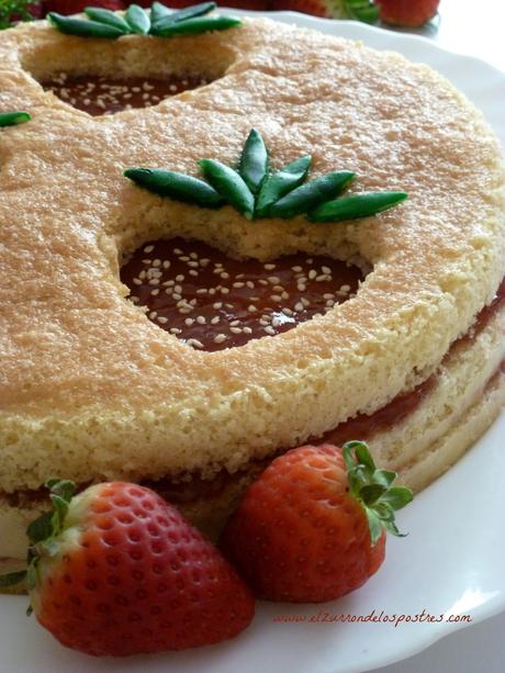 Tarta de Fresa con Mermelada