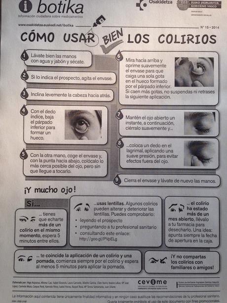 ¿Cómo usar bien los colirios?