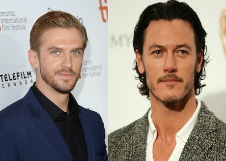 Luke Evans como Gaston y Dan Stevens como la Bestia, en la Bella y la Bestia live-action de Disney.