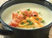 Crema papa tocino queso