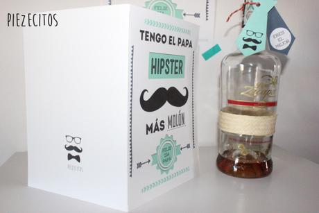 Lámina hipster para el día del padre gratis