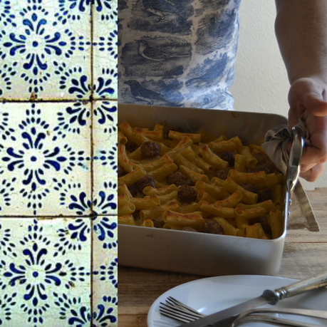 TORTIGLIONI CON ALBONDIGUILLAS