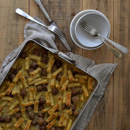 TORTIGLIONI CON ALBONDIGUILLAS