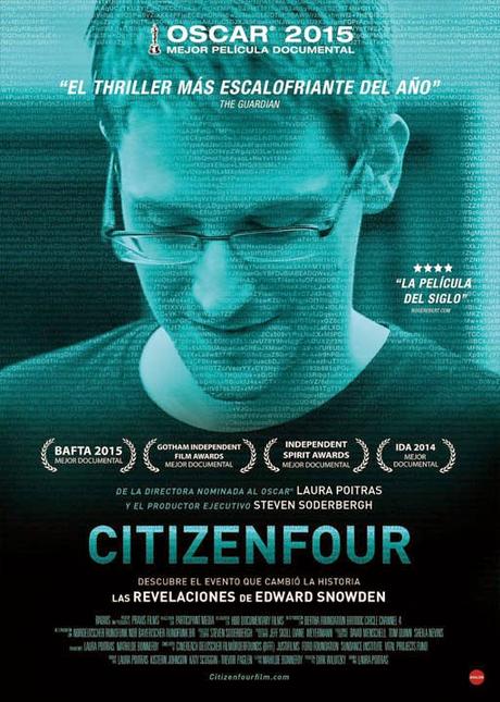 PÓSTER ESPAÑOL Y TRÁILER EN V.O. DEL DOCUMENTAL “CITIZENFOUR”