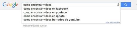 Palabras clave google instant
