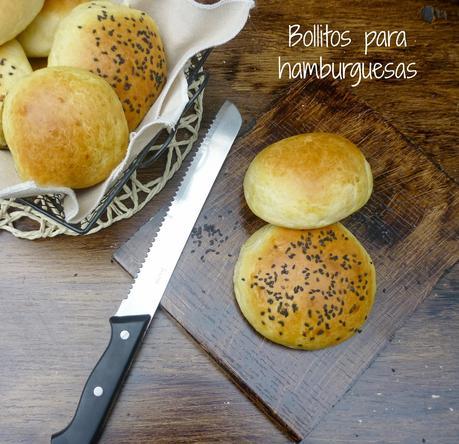 Bollitos para hamburguesas