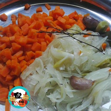 Estofado de lentejas con solomillo de cerdo