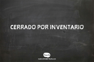 Cerrado por inventario