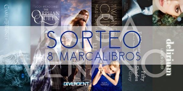 Sorteo 8 marcalibros #RosaDeVerano