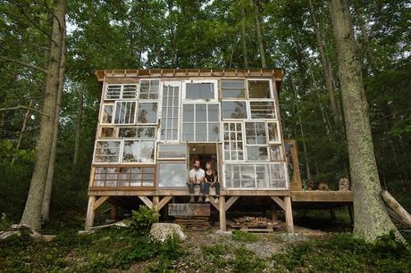 Recycled window House