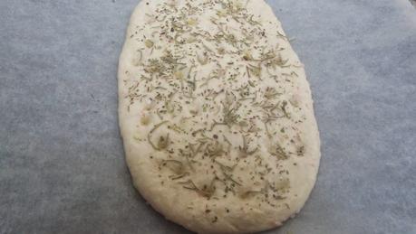 Focaccia de jamón y queso