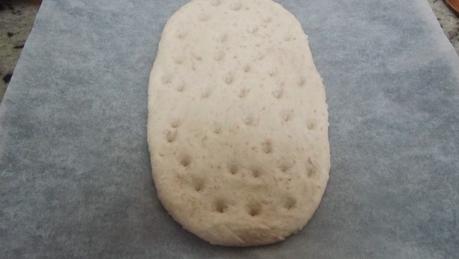 Focaccia de jamón y queso