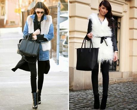 Street Style: Faux Fur Vest