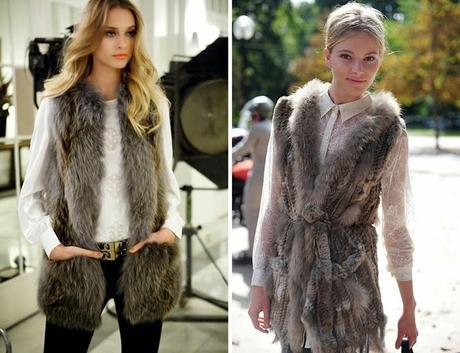 Street Style: Faux Fur Vest