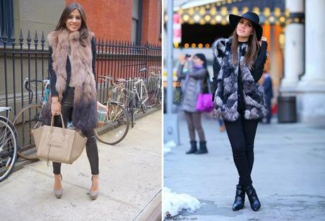 Street Style: Faux Fur Vest