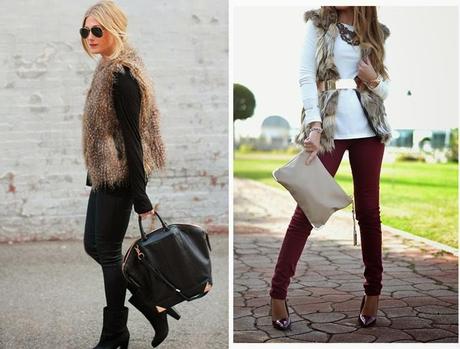 Street Style: Faux Fur Vest