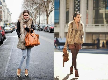 Street Style: Faux Fur Vest