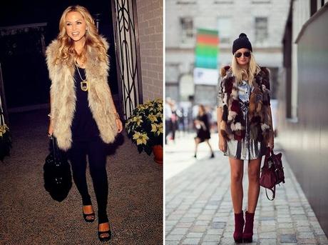 Street Style: Faux Fur Vest