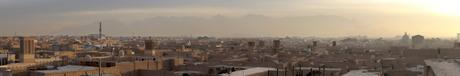 Panorama in Yadz Iran from Amir Chakhmaq Complex