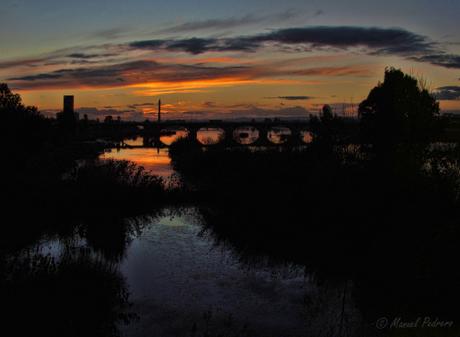 Vistas del ocaso desde el Puente de Palmas