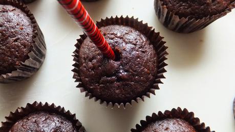 Cupcakes de chocolate caramelo y galleta