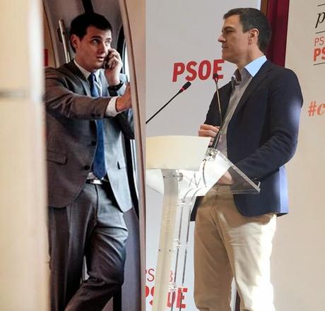 Albert Rivera y Pedro Sánchez... ¡La política se viene arriba!