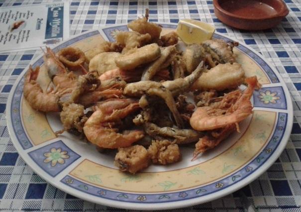 Fritura de pescado variado