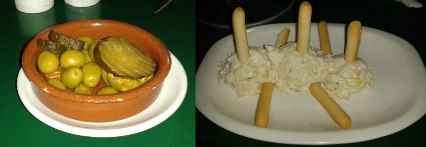 Encurtidos y ensaladilla