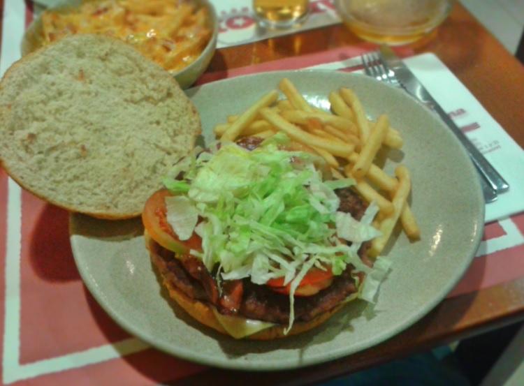 Hamburguesa con Queso y Bacón