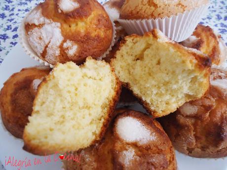 Receta de magdalenas caseras con aceite de oliva, por dentro