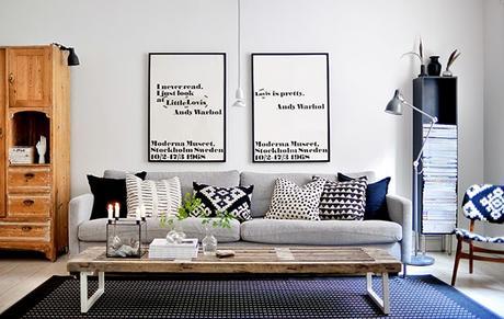 100 metros de estilo nórdico y creatividad en una casa real sueca! 100 metros de estilo nórdico y creatividad en una casa real sueca!