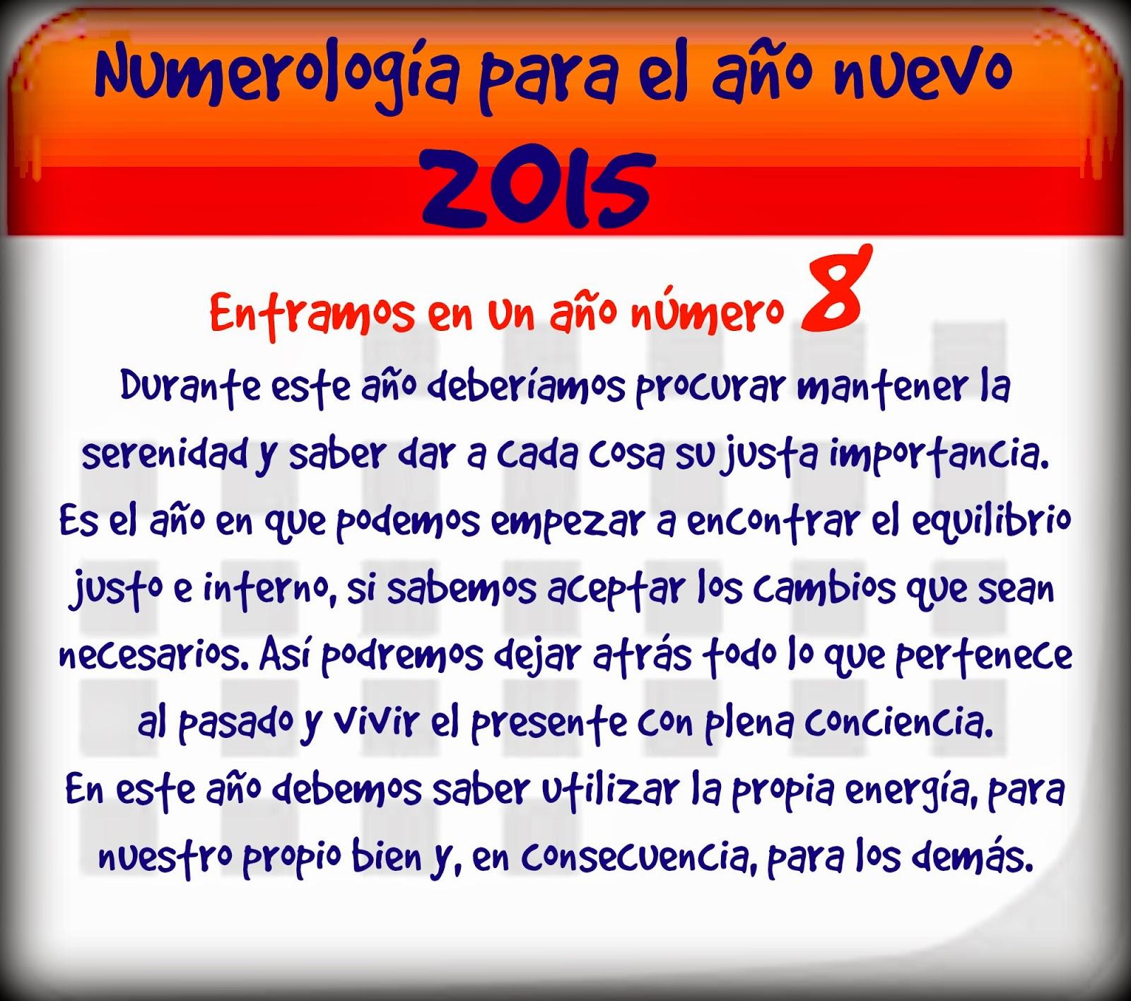 Numerología para el nuevo año 2015