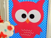 Lámina para imprimir: búho rojo.