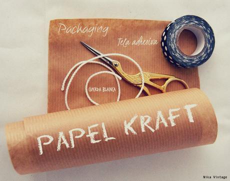 envoltorio, empaquetado, packaging, diy, tela adhesiva, papel kraft, regalo