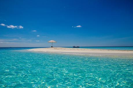 Sandbank en maldivas